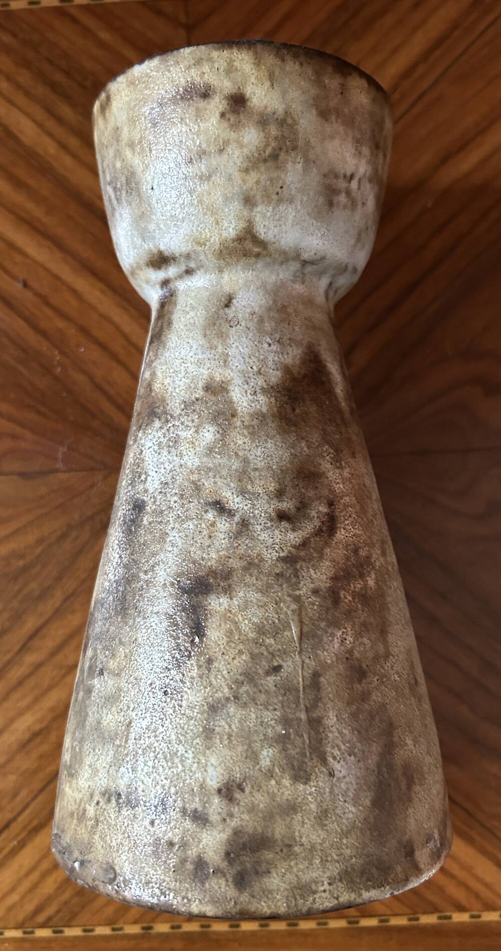 Ceramic candlestick signed A. Kostanda – Vallauris, 1950s