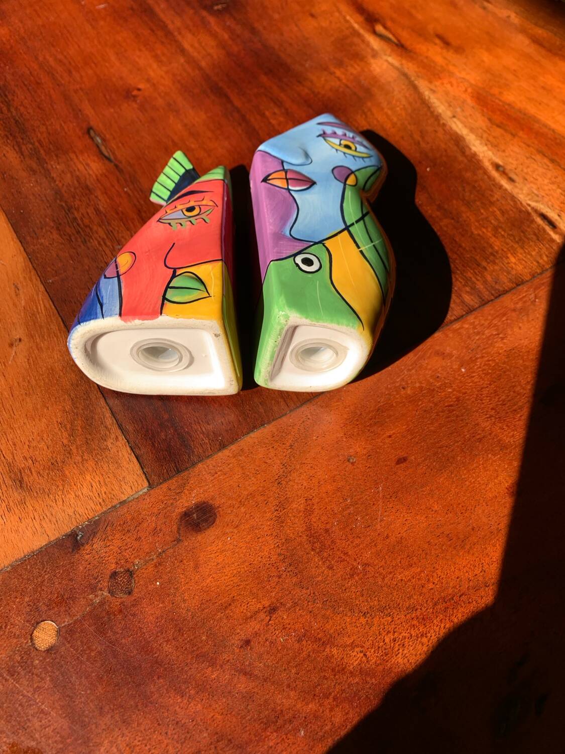 Picasso ceramic salt and pepper shakers