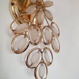 Golden tassel wall light