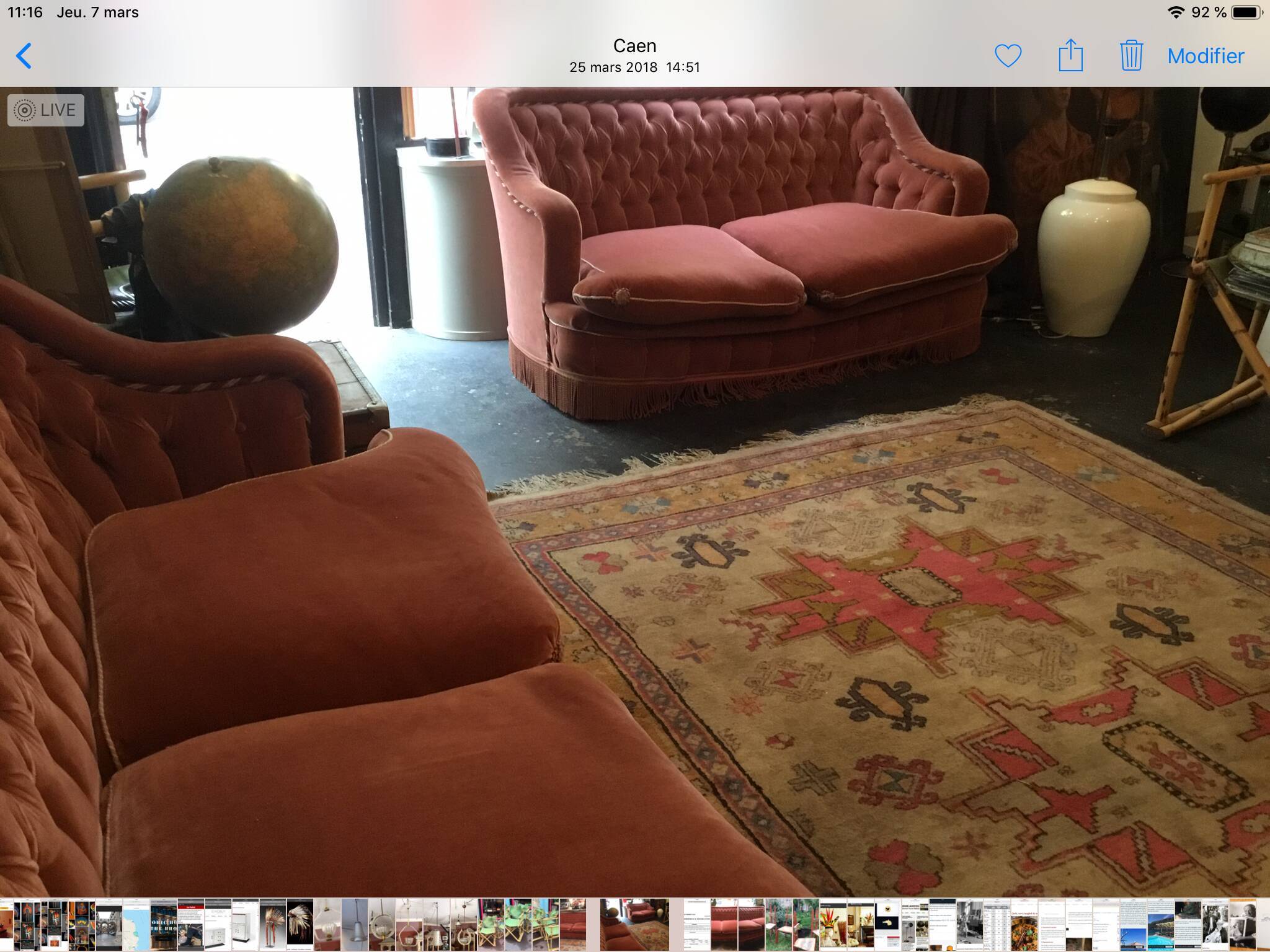 Pair of Napoleon III sofa