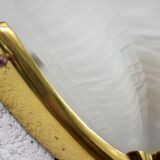 Applies shell shape, glass and brass.