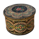 Metal candy box, flower and mosaic decoration, 60
