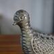 Ceramic dove flower frog, Le Potier Menton, 1960s