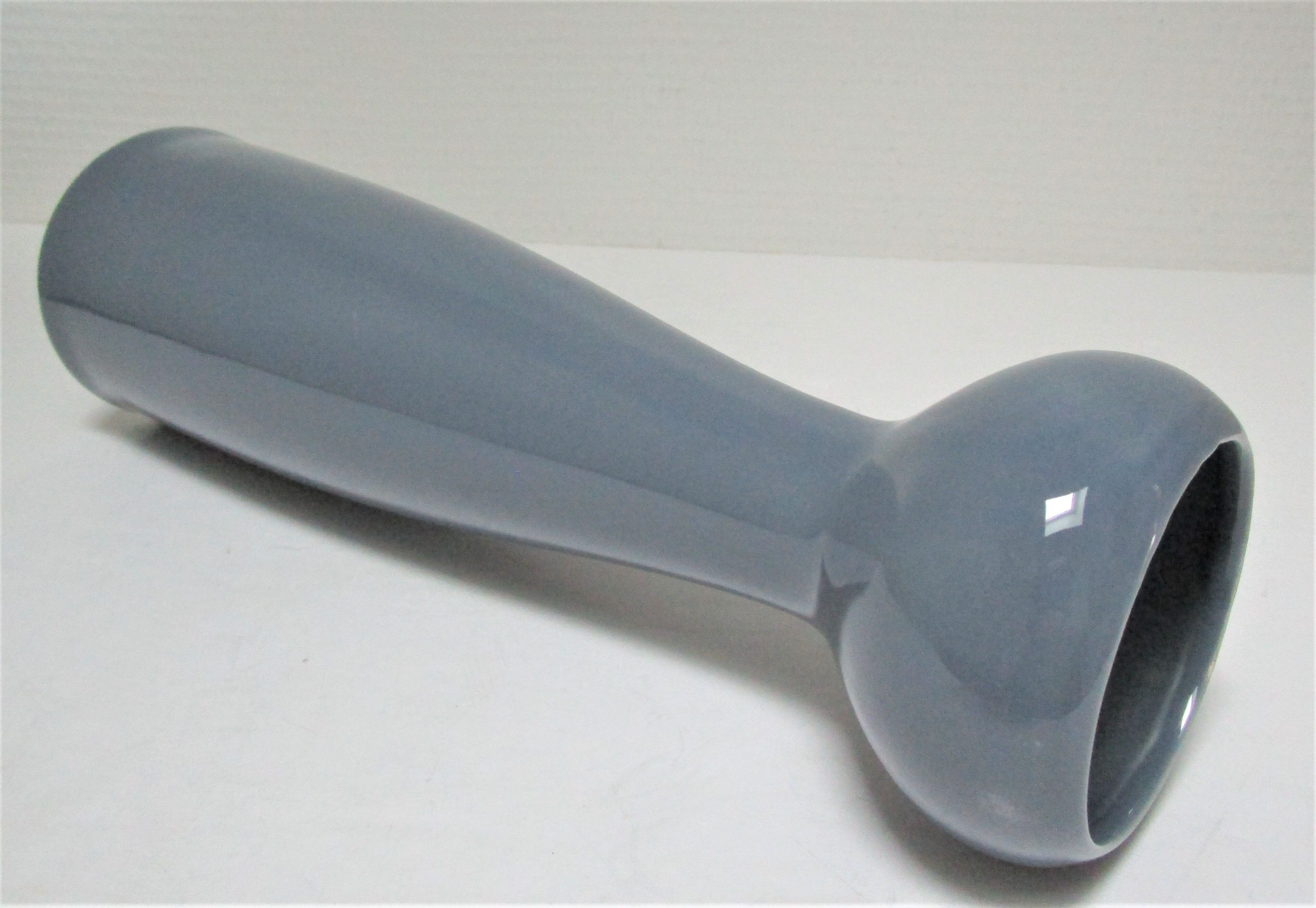 Blue blue grey glazed ceramic hyacinth vase design 70s - 80s