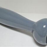 Blue blue grey glazed ceramic hyacinth vase design 70s - 80s