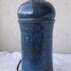 Blue stoneware lamp base