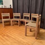 Set of five Thorsø Stolefabrik chairs, Denmark, 1970s.