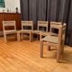 Ensemble de cinq chaises Thorsø Stolefabrik, Danemark, années 1970.