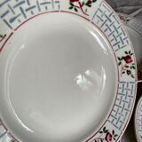 Flat plates Sarreguemines model Christiane