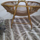 Vintage rattan cradle