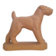 Chien, Airdale Terrier en céramique Art déco