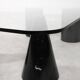 Vintage Italian Rectangular Marble Coffee Table with Glass Top