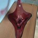 Murano art glass centrepiece bowl, ruby red, Italy, 1970s