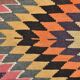 Multicolor Geometric Vintage Kilim Rug, 166x247Cm