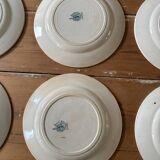 Set of 10 Moulin des loups plates