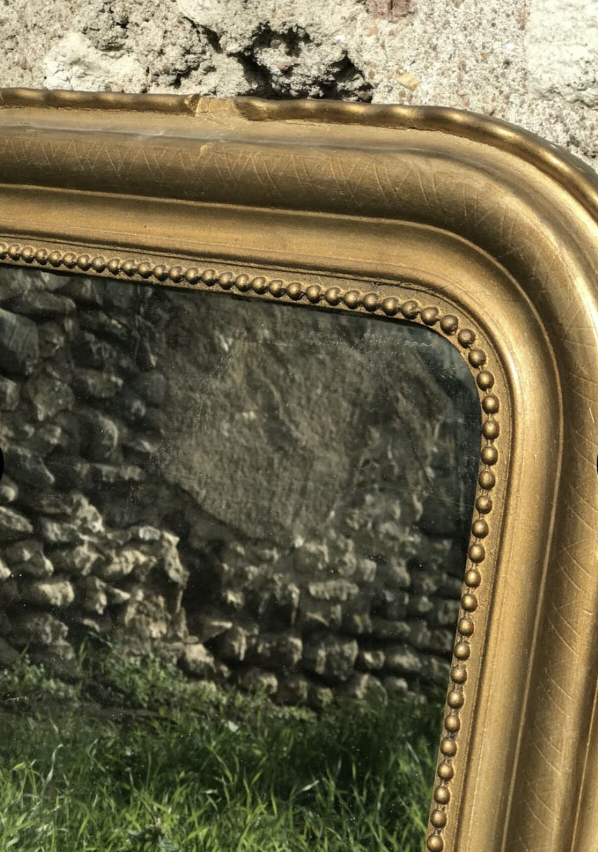 Miroir ancien doré 63x49cm