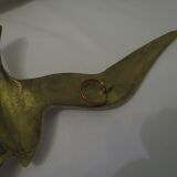 Ensemble de décoration murale 3 x mouette hirondelle oiseau laiton 80 / 90 s