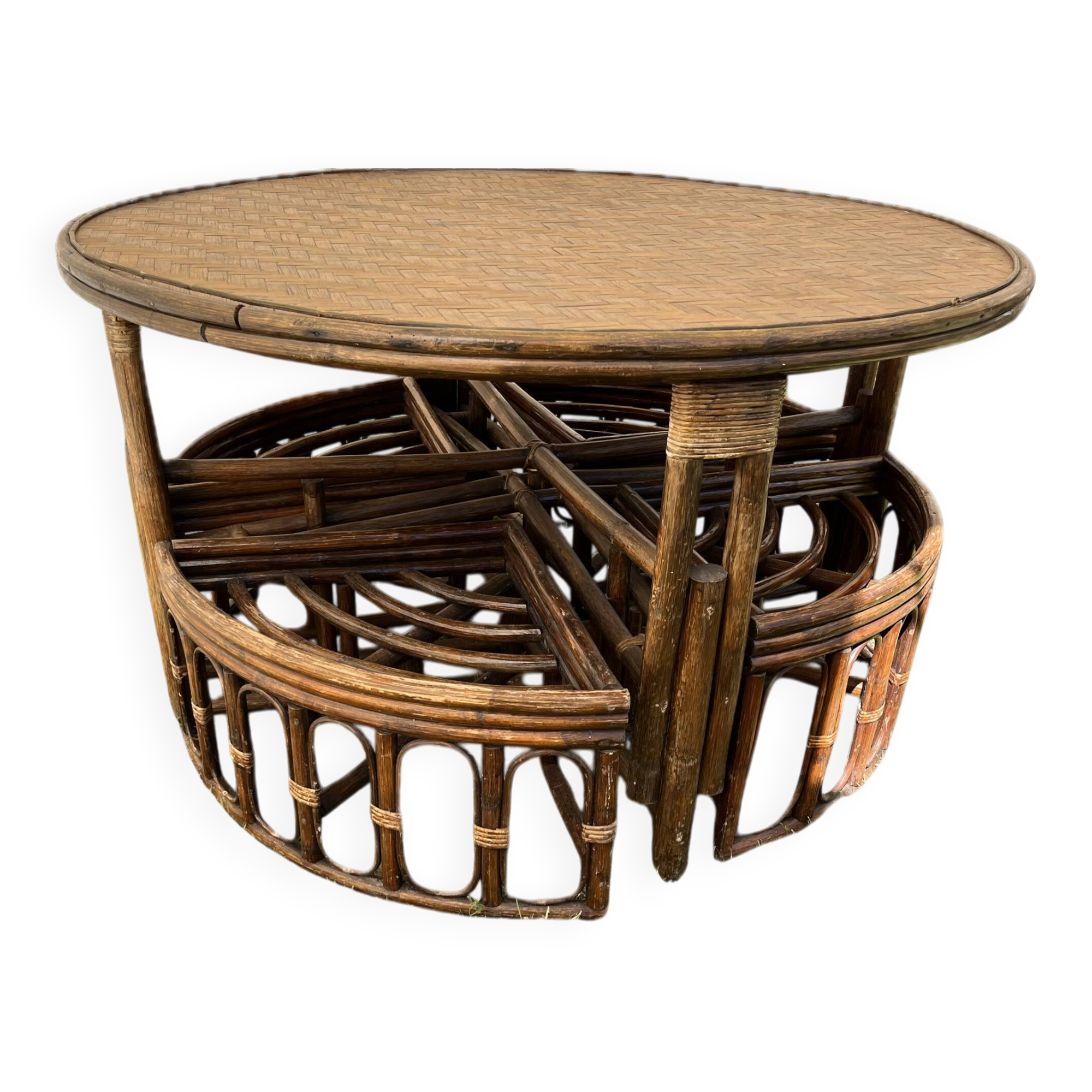 Rattan garden furniture