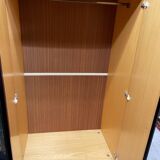 Vintage blue mirror wardrobe from the 70s.