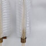 Pair of Murano glass wall sconces by Barovier and Toso.