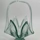 Large vintage blown glass fruit basket pocket tray