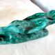 xPair of Handcrafted Teal Enameled Door Handles by Gabbianelli, Albisola, I