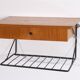 Pair of Scandinavian bedside tables to hang in teak 1960