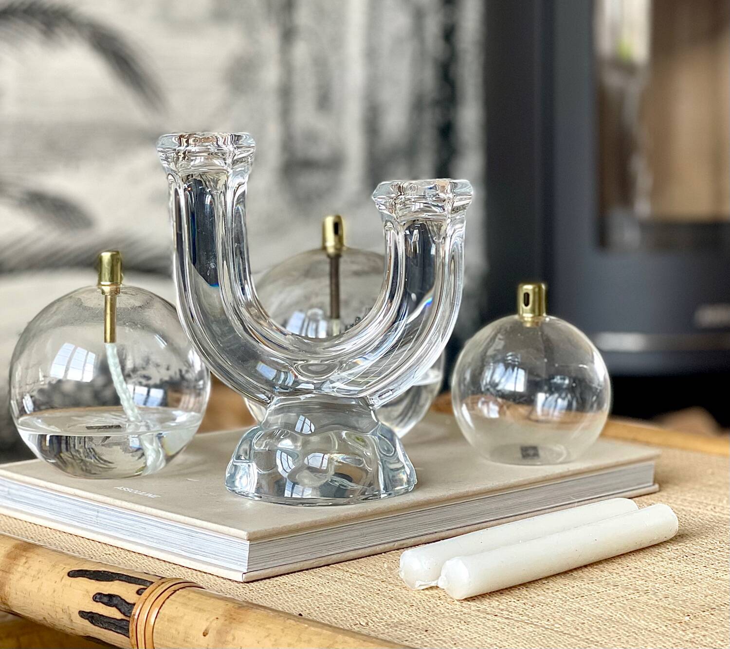 Crystal candle holder 1950.