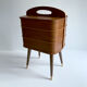 60s Portable Scandinavian Seamstress Worker, Wood