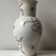 Large white vase decorated with stylised women Cérart Monaco, dlg Matisse 1950