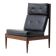 Slender lounge chair in teak, Belgium 1960s