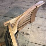 A schoolmaster's desk and chairs