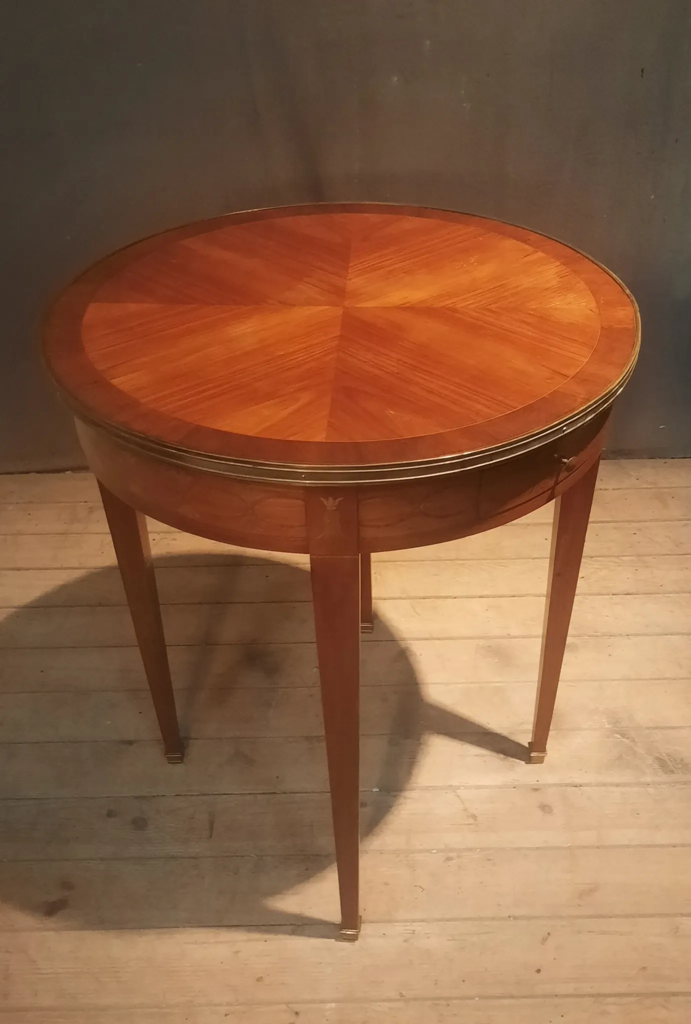 Marquetry guéridon in Louis XVI style