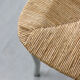 Vintage italian straw and metal chair