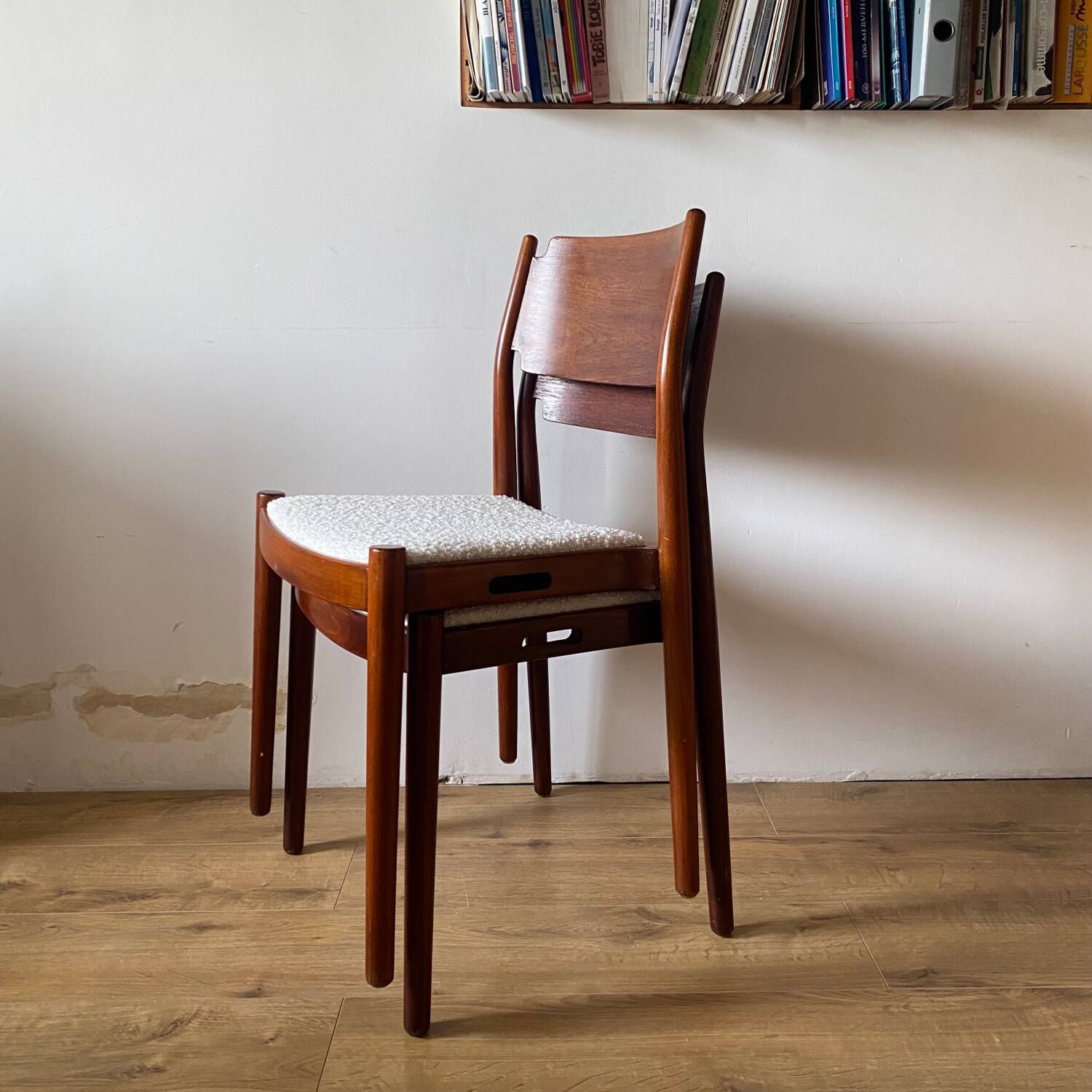 Scandinavian chairs with tulle seats