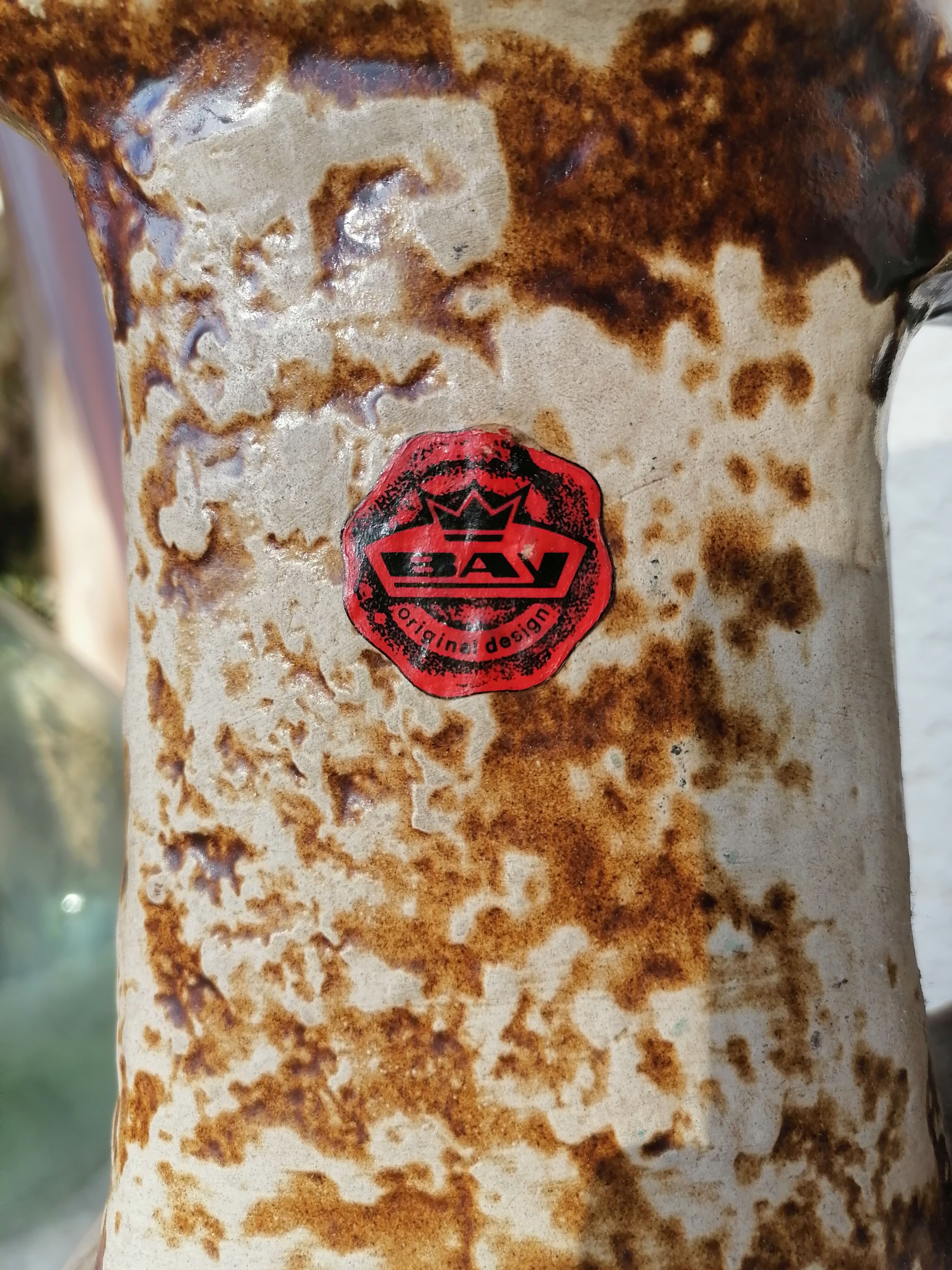 Vase jug bay vest germany style fat lava 1960