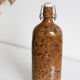 Bouteille en grès pyrité