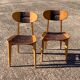 Pair of Roger Landault chairs for Sentou
