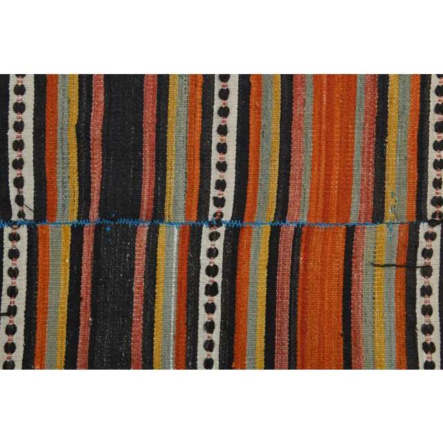 Vintage Turkish Oushak Handmade Wool Cotton Orange Area Rug 147x229