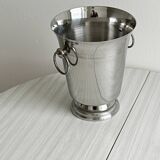 Shiny metal champagne bucket