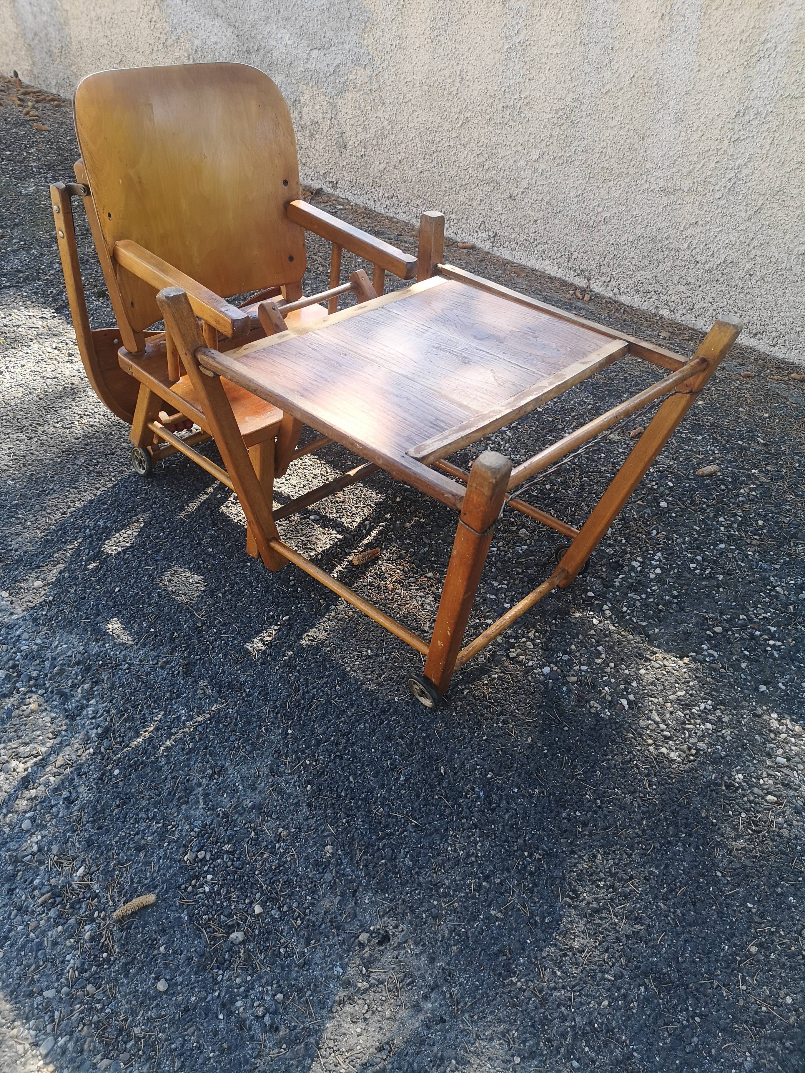 Baumann 1950s children's high chair