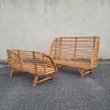Rattan bed basket