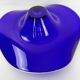 Large Blue Glass Bowl, Czechoslovakia, 1960s