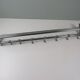Wall-mounted coat rack Bauhaus / Art Deco in chrome metal, 1920s