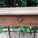 Old end table in oak