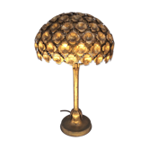 Golden metal lamp, 60s