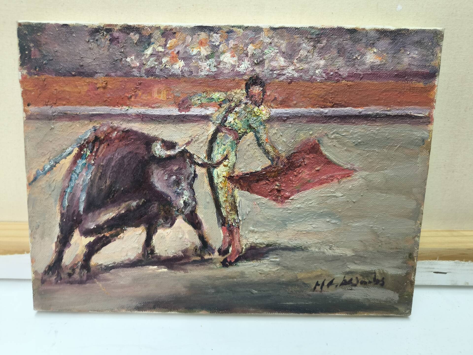 Peinture à l'huile impressionniste sur toile