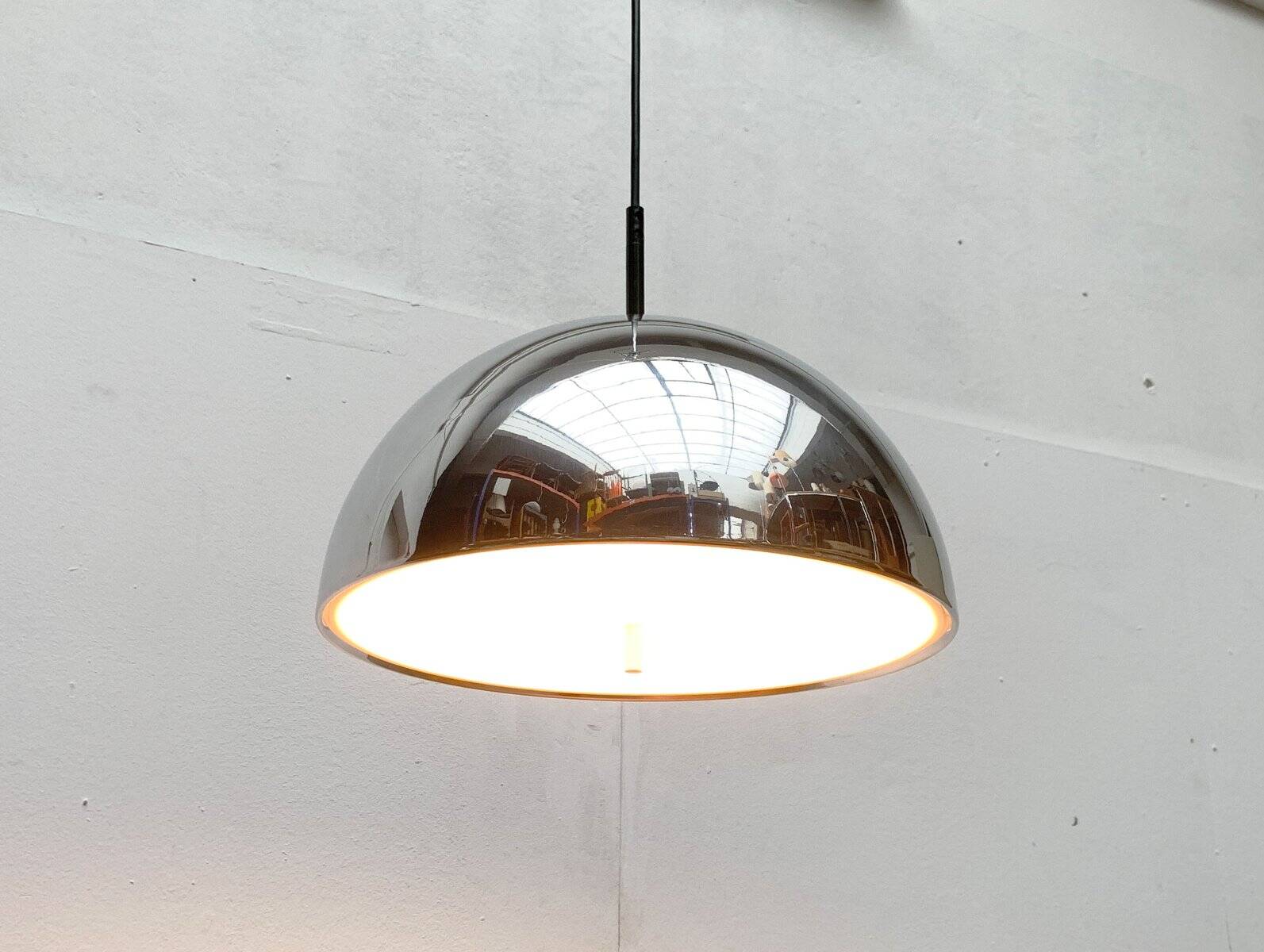 German mid-century dome pendant lamp by Staff Leuchten, 1960s.