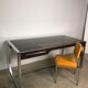 Metal and rosewood desk by Claude Gaillard for Ligne Roset 70'S
