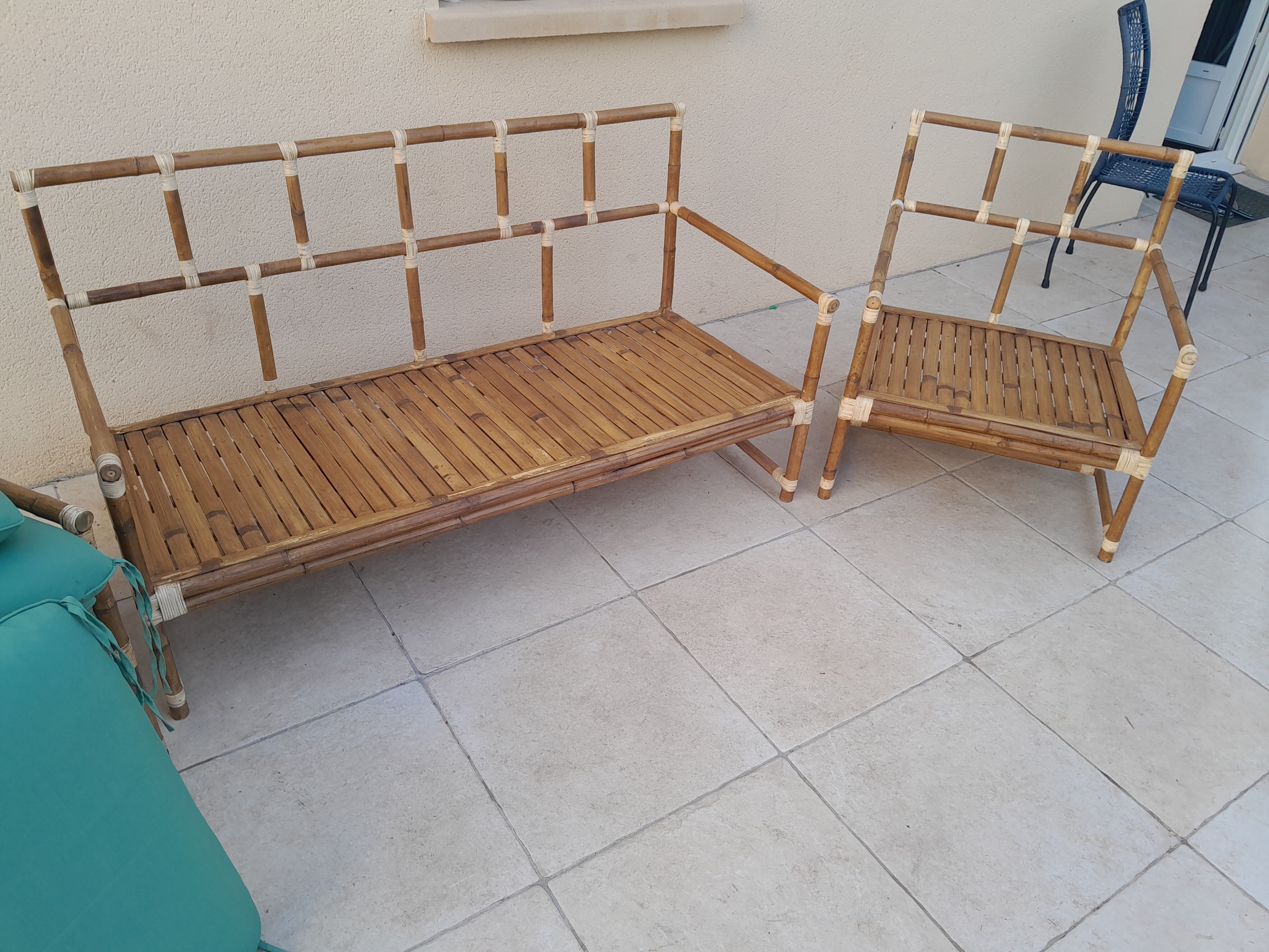 bamboo rattan garden furniture